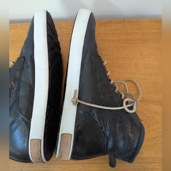 Blackstone Black Leather Lace-up Boots Mens EU 46 - Picture 14 of 16